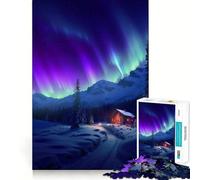 Puzzle da 1000 pezzi "Sussurri d'Inverno" per adolescenti stimola la mente,divertente,con taglio di alta precisione,attività creativa rilassante e pausa rigenerante (38x52cm)