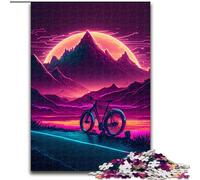 Puzzle da 1000 pezzi Synthwave Bike, puzzle da 1000 pezzi per adulti, sfida impossibile, giocattolo per adolescenti (dimensioni 50x75cm)