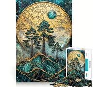 Puzzle da 1000 pezzi Taiga Majesty Kintsugi Art per adolescenti, gioco cognitivo, svago rilassante, assemblaggio di motivi, opera d'arte 38x26cm