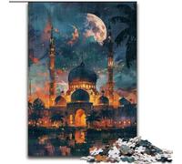 Puzzle da 1000 pezzi "Taj Mahal di notte" per adulti e ragazzi, per 14+ anni, gioco di Natale per allenare la mente e le mani (50x75cm)
