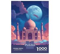 Puzzle Da 1000 Pezzi Taj Mahal India Art Puzzle Per Adulti Gioco Pratico Sfida Difficile Interazione Genitore-figlio 52x38cm/1000pcs