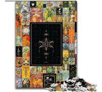 Puzzle da 1000 pezzi Tarot Art, puzzle difficile per adulti, Halloween, Pasqua e Capodanno. Dimensioni: 38x26cm.