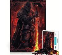 Puzzle da 1000 pezzi "Tarot Dark Knight Fantasy Teenagers Think Smart Toy Bonding Time Smooth Cut Santa Wish List" 38x26cm