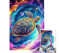 Puzzle da 1000 pezzi Tartaruga Cosmica Nebulosa - Gioco rilassante da assemblare compleanno e Natale (Dimensioni 38x52cm)