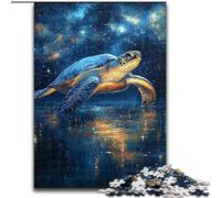 Puzzle da 1000 pezzi "Tartaruga misteriosa" per adulti e ragazzi, adatto a persone dai 14 anni in su, idee regalo per la casa (26x38cm)