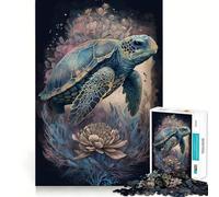 Puzzle da 1000 pezzi "Tartaruga Mistica" per adulti, gioco di logica e divertimento, bordi lisci, regalo perfetto (38x26cm)