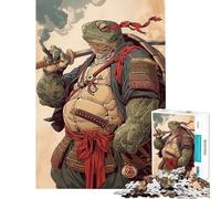 Puzzle da 1000 pezzi Tartaruga Samurai Sfida educativa Gioco impegnativo per famiglie Adatto a persone dai 14 anni in su (38x52cm)