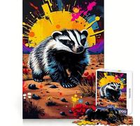 Puzzle da 1000 pezzi "Tasso al tramonto nel deserto" per ragazzi, ideale per migliorare la memoria, per una fuga tranquilla, con taglio di precisione e un regalo premuroso (50x75cm)