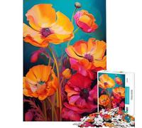 Puzzle da 1000 pezzi tema Surrealismo con ranuncoli sfida per l'intelligenza giocattolo avvincente gioco pratico regalo di compleanno regalo per il Secret Santa (dimensioni 75x50cm)