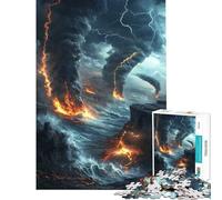 Puzzle da 1000 pezzi Tempesta Apocalittica per compleanno decorazione murale natalizia giocattolo educativo per ragazzi dai 14 anni in su (38x26cm)