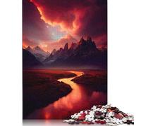 Puzzle da 1000 pezzi "Tempesta di fuoco" - Puzzle di difficoltà elevata - Giochi educativi - Giocattoli - Regali di Natale (75x50 cm)