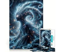 Puzzle da 1000 pezzi "Tempesta per adulti" per rafforzare la memoria, calmare, dare forma a un'opera d'arte dai bordi puliti 38x26cm