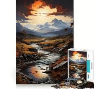 Puzzle da 1000 pezzi "Tempesta sulla Patagonia" per adulti, gioco di logica, per interni, taglio di precisione, regalo prezioso 38x26cm