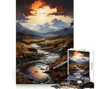 Puzzle da 1000 pezzi "Tempesta sulla Patagonia" per adulti, gioco di logica, per interni, taglio di precisione, regalo prezioso 38x26cm