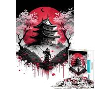 Puzzle da 1000 pezzi Tempio dei Samurai Gioco educativo di analisi e logica difficile e stimolante adatto a persone dai 14 anni in su 38x52cm