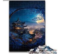 Puzzle da 1000 pezzi Templi giapponesi Puzzle difficili per adulti dimensioni 50x75cm Decorazione per la casa Gioco rompicapo per adolescenti e interazione familiare