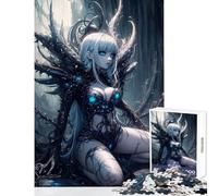 Puzzle da 1000 pezzi Terra e Ghiaccio Anime Regina Gioco educativo Perfetto decorazione Giocattolo Decorazione da parete con poster abbinato e foglio di curiosità (38x26cm)
