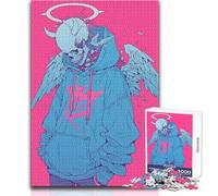Puzzle da 1000 pezzi "Teschio Angelo" per adulti, gioco interattivo di abilità cognitive, idea regalo unica e memorabile, dimensioni 38x26cm