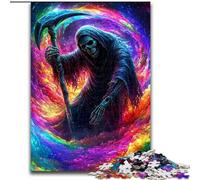 Puzzle da 1000 pezzi "Teschio della Morte" per adulti, giocattoli per l'intrattenimento della famiglia, ideale come regalo per tutta la famiglia (26x38cm)