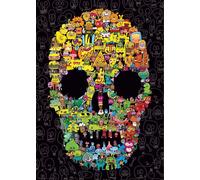 Puzzle da 1000 pezzi - teschio pieno di doodle