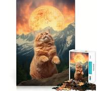 Puzzle da 1000 pezzi Teton CatxPizza Sun per adulti, gioco di logica pura, momento di relax, taglio netto, regalo affettuoso 38x52cm