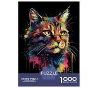 Puzzle Da 1000 Pezzi The Asheera Cats Colorful Puzzle Per Adulti Gioco Rompicapo Decorazione Perfetta Regali Unici Per Compleanno E Natale 70x50cm/1000pcs