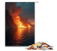 Puzzle da 1000 pezzi "The Burning of Red Cliff" per adulti ideale come regalo adatto per adolescenti dai 14 anni in su 1000 pezzi (75x50 cm).