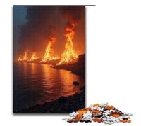 Puzzle da 1000 pezzi The Burning of Red Cliff per adulti puzzle impossibile antistress per adolescenti dai 14 anni in su 1000 pezzi (75x50 cm)