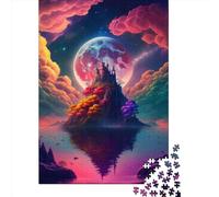 Puzzle da 1000 pezzi The_castle_on_Stone_island Puzzle di carta Gioco educativo Sfida Giocattolo Come regalo di Natale 38x26 cm/1000 pezzi