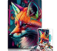 Puzzle da 1000 pezzi The Clever Fox Puzzle da 1000 pezzi per adulti e ragazzi, con poster abbinato e foglio di quiz per età 14 (50x75cm)