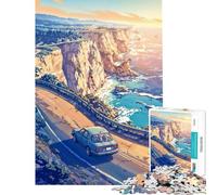 Puzzle da 1000 pezzi "The Coastal Drive" - Difficile e stimolante - Analisi e logica - Giocattolo fai da te per ragazzi dai 14 anni in su (38x26cm)