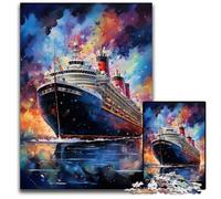 Puzzle da 1000 pezzi "The Colorful Psychedelia of Titanic" puzzle impossibili per adulti perfetti per decorazioni per la casa compleanni feste e regali 1000 pezzi (38x26 cm).