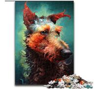 Puzzle da 1000 pezzi "The Confident Terrier" Puzzle impegnativi perfetti per riunioni di famiglia, compleanni, festività Dimensioni: 38x26cm