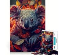 Puzzle da 1000 pezzi "The Cozy Koala" per ragazzi, gioco di logica stimolante per il relax, bordi chiari, ideale come sorpresa di compleanno 38x26cm