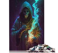 Puzzle da 1000 pezzi "The Cyberpunk Druid", interessante soluzione per ridurre lo stress, ideale per bambini dai 12 anni in su, 1000 pezzi (75x50 cm)
