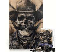 Puzzle da 1000 pezzi "The Eternal Outlaw Cowboy" per adolescenti, gioco di allenamento mentale, gioco di gruppo, taglio di precisione, regalo per le feste 50x75cm