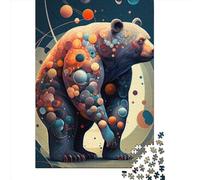 Puzzle da 1000 pezzi "The Friendly Bear", regali di Natale, puzzle di carta per adolescenti, puzzle divertenti da 1000 pezzi (38x26 cm)