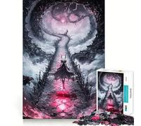 Puzzle da 1000 pezzi The Gothic Demon Walk per ragazzi, stimola la memoria, rilassa e migliora la concentrazione Bordo preciso 38x52cm