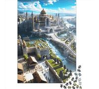 Puzzle da 1000 pezzi The Grand City Palace per puzzle in legno, gioco educativo per adulti, 1000 pezzi (38x26 cm)