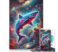 Puzzle da 1000 pezzi "The Great Shark Nebule" per adolescenti ideale per stimolare la creatività e creare legami perfetto per trascorrere del tempo insieme con taglio liscio e ideale per la lista