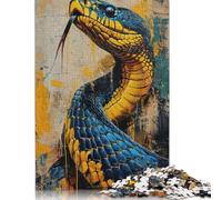 Puzzle da 1000 pezzi The Insidious Snake per adulti, regali di Natale, puzzle in legno e puzzle in carta per adulti e adolescenti dai 12 anni in su, 1000 pezzi (75x50 cm)