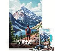 Puzzle da 1000 pezzi "The Long Range Traverse Canada Poster" con bordi ben definiti ideale per risolvere problemi divertirsi e passare del tempo in modo semplice perfetto come regalo di Natale