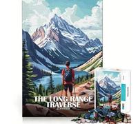 Puzzle da 1000 pezzi "The Long Range Traverse Canada Poster Fine Edge Craft Brain Skill Play Relax Game Play Christmas Art Gift" (50x75cm)