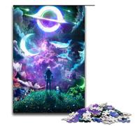 Puzzle da 1000 pezzi THE NEON DREAM per adulti gioco in legno per famiglie 75x50 cm