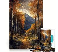 Puzzle da 1000 pezzi "The Path Less Traveled" per adolescenti, rompicapo per la mente, attività per la casa, taglio premium, articolo regalo di Babbo Natale 38x52cm