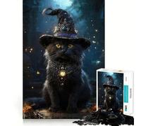 Puzzle da 1000 pezzi "The Purrfect Spellcaster" per adolescenti, gioco stimolante per la mente, passatempo rilassante, taglio preciso, regalo delizioso 50x75cm
