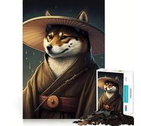 Puzzle da 1000 pezzi "The Shiba Inu Way" per adolescenti, gioco intelligente per il relax, assemblaggio di modelli, lista dei desideri di Babbo Natale 50x75cm