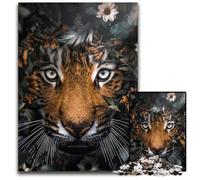 Puzzle da 1000 pezzi "The Tigers Garden", puzzle impossibile per adulti, rompicapo impegnativo per adolescenti, gioco interattivo divertente per famiglie, 26x38cm/10,23x14,96 pollici