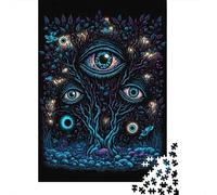 Puzzle da 1000 pezzi The Watchers per adulti, regalo di Halloween, puzzle di carta per adulti, per divertimento in famiglia e serata di giochi, 1000 pezzi (38x26 cm)