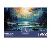 Puzzle Da 1000 Pezzi, Tides Per Adulti, Gioco Di Abilità Impossible Per Tutta La Famiglia, Gioco Colorato - Under The Moon, Decorazione Per La Casa 38x26cm/1000pcs
